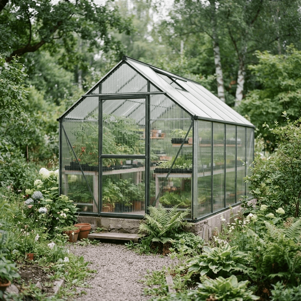 Greenhouse polycarbonate panels