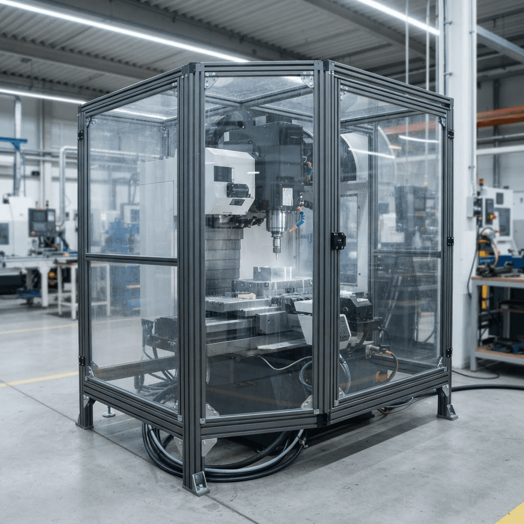 Machine guards and safety barriers