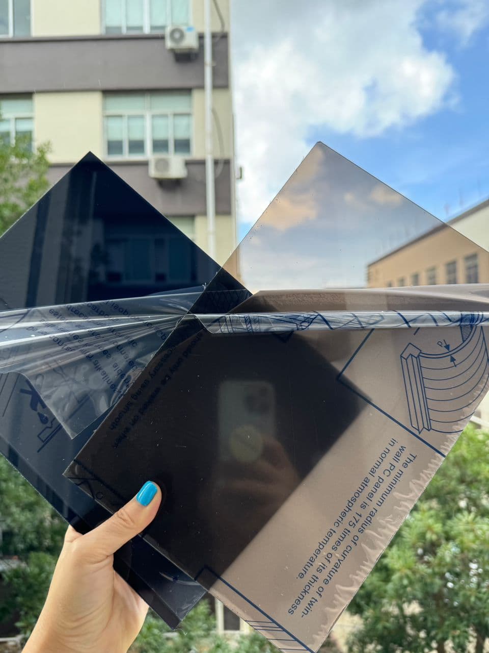 Polycarbonate sheets in clear, smoky and bronze colors